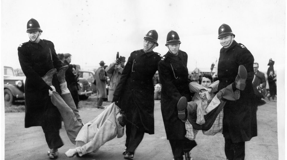Aldermaston protest,1958. Image courtesy of People's History Museum