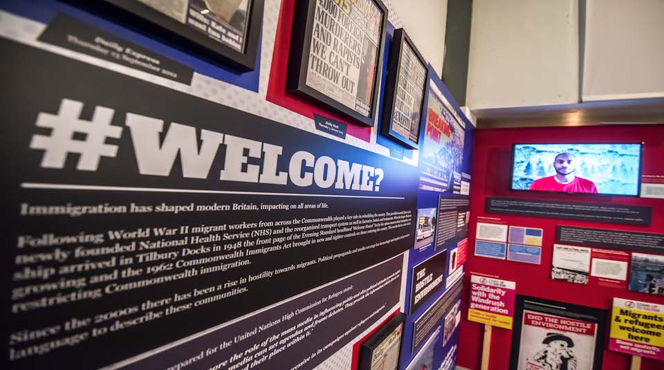 Image of #WELCOME? exhibition, People's History Museum, 19 May 2021 until 5 June 2022
