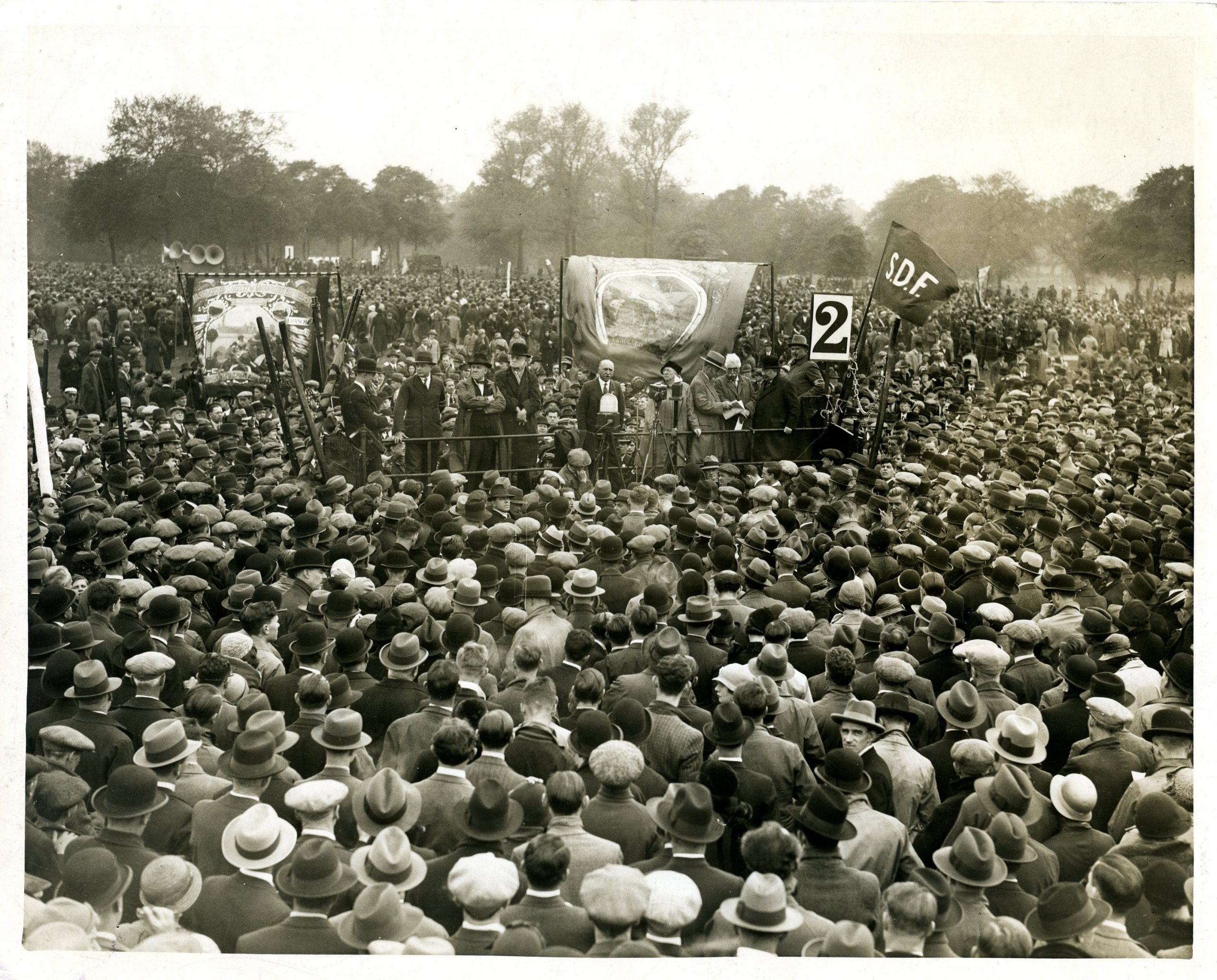 May Day celebrations in Hyde Park, 1933. Photo courtesy of Labour History Archive & Study Centre, People's History Museum