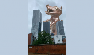 Bronze weasel at 3 towers digital photography by Dominic Bennett, 2020