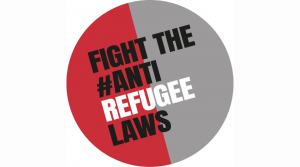 Fight The #AntiRefugeeLaws logo.