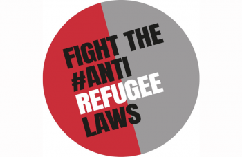 Image of Fight The #AntiRefugeeLaws logo.