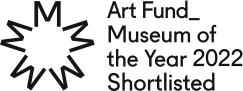 Art Fund Museum of the Year 2022 Shortlisted logo.