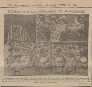 Manchester Courier, 21 June 1909. Article courtesy of Mirrorpix