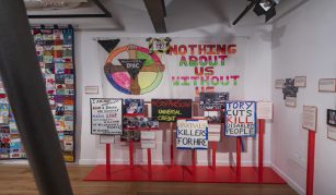 Image of Nothing About Us Without Us exhibition at People's History Museum.