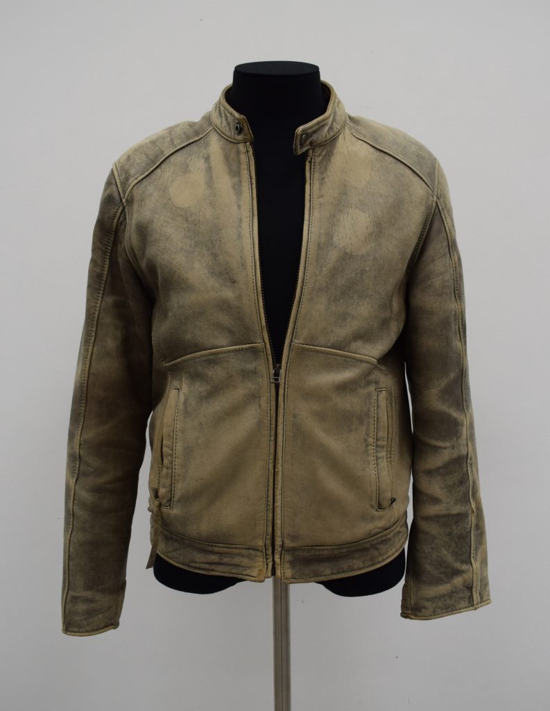 Image of Leather jacket worn by campaigner Harry Leslie Smith, around 2013