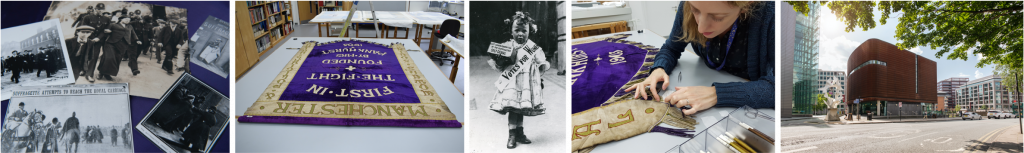 Birthday celebrations for the Manchester suffragette banner