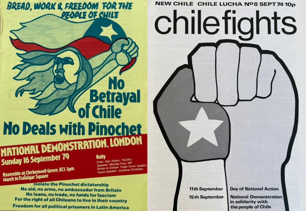 Chile Solidarity Campaign magazines, dates unknown. Images courtesy of the Labour History Archive & Study Centre at People's History Museum.