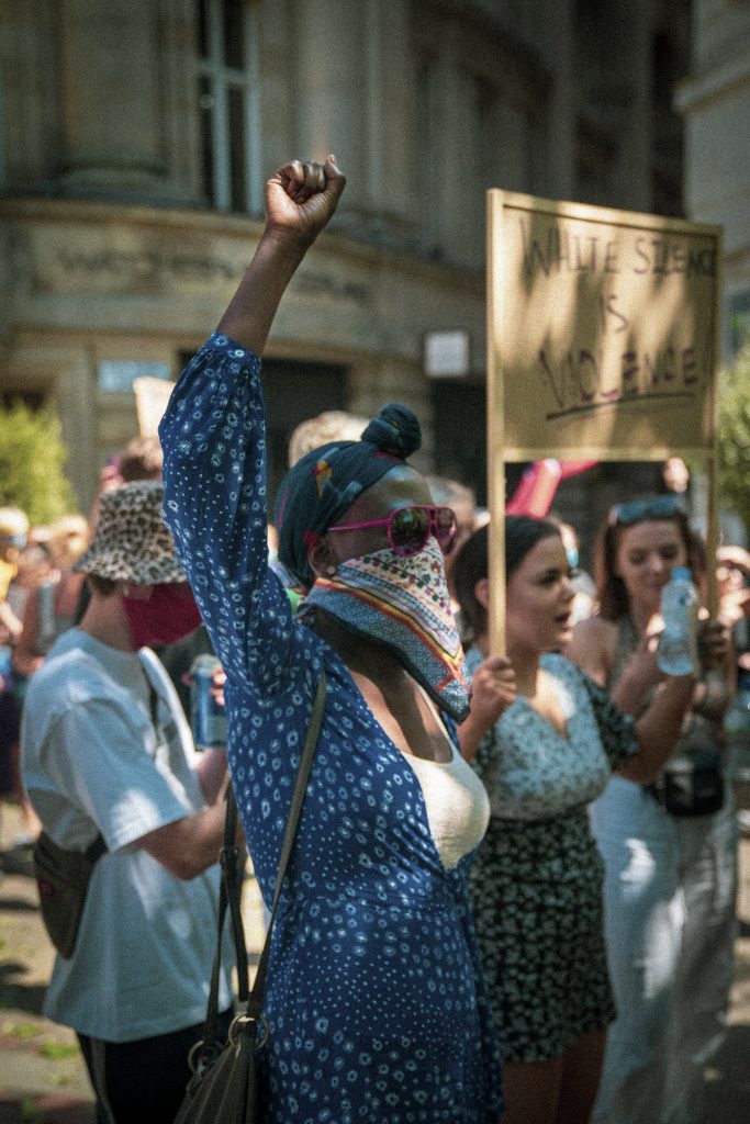 Image of Image taken by photographer Jake Hardy, who attended the Black Lives Matter protests in Manchester during May and June 2020. People’s History Museum’s contemporary collection © Jake Hardy