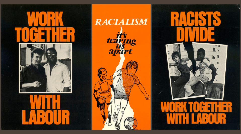 Image of Labour Party leaflets, 1976-1977. Images courtesy of Labour History Archive & Study Centre at People's History Museum.