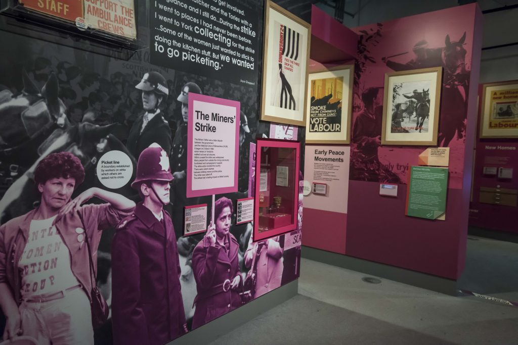 Museum displays on the Miners' Strike