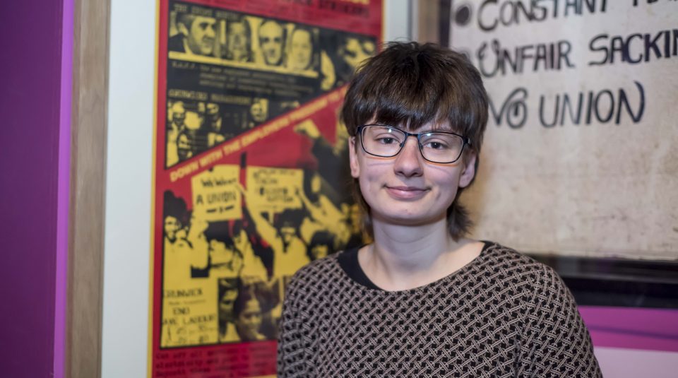 Image of Kayleigh Crawford, Collections Officer at People's History Museum