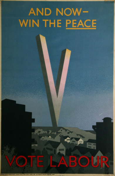 And Now – Win the Peace poster, 1945. NMLH.1995.39.92. Image courtesy of People's History Museum.