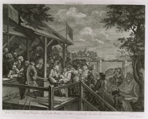 The Polling, Plate III William Hogarth, 1758. NMLH.1993.372.23. Image courtesy of People's History Museum
