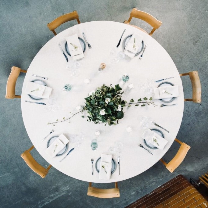 Image of A round table with chairs