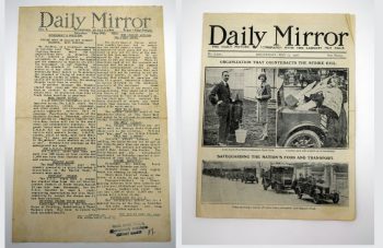 Image of Daily Mirror 10 May and 12 May 1926. Image courtesy of People's History Museum