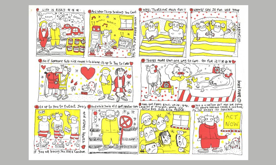 A page of comic strips