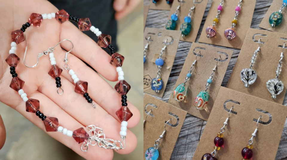Image of Colourful beaded jewellery