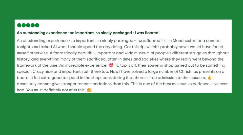 Image of A written review
