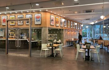 Image of Photograph of a cafe in a museum