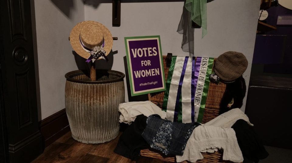 Image of Dressing up basket of clothes and accessories